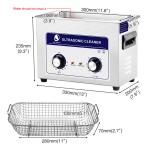 Engine Parts Ultrasonic Automotive Parts Cleaner 4.5L 80w SS Basket