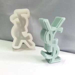 Wholesale Silicone Rubber Custom Diy Decoration Resin Crafts Casting Epoxy Resin Molds Big Letters Luxury Brand Logo from china suppliers