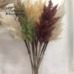 Wholesale Large fluffy Pampas grass bouquet Artificial flowers for wedding