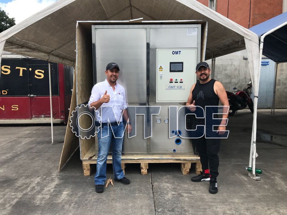 Convenient Slurry Ice Machine High Speed Industrial Ice Crusher Machine 10ton / 24hrs