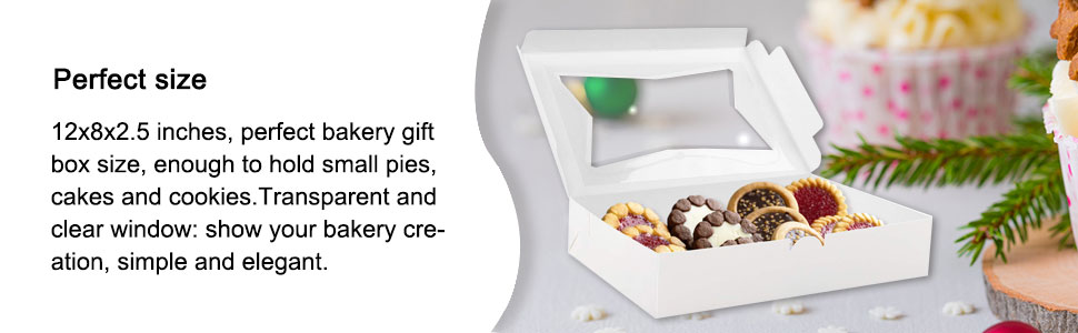 10 12" Inch Tall Cheese Cake Cupcake Paper Bakery Box with Clear Window