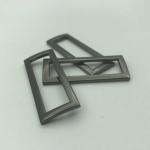 Silver Grey Color 1 Inch Metal Hook Buckle Custom Logo Service