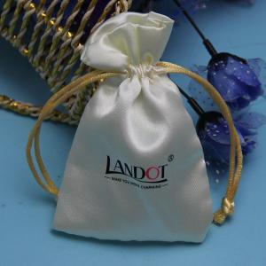 Wholesale Colored Hair Bags For Hair Extension , Portable Satin Drawstring Gift Bags from china suppliers