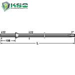 Hex 22 Tapered Drill Rod Tungsten Carbide 7 Degree for Mining