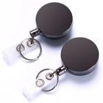 Deyi Metal Carabiner Round Badge Reel ID Card Keychain Whistles Lanyards School