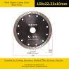 Buy cheap Wide Ripple Diamond Cut Circular Saw Blade , Thin 125mm Diamond Cutting Disc from wholesalers