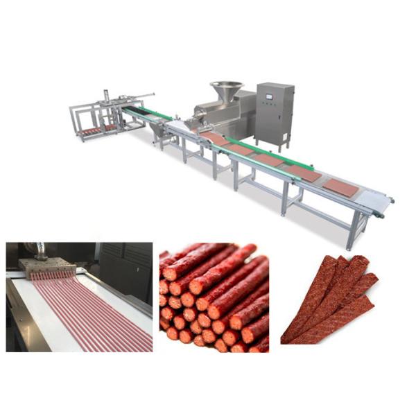 Full Automatic Meaty Strip Pet Food Processing Line Meeting Food Grade Saving Labor