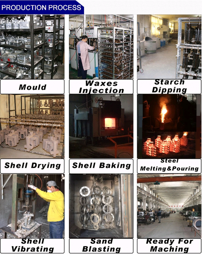 Lost Wax Casting 304 316 Stainless Steel Precision Casting Parts