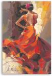 Canvas Print Hand Painted Oil Painting Poster Graceful Girl Dancers Wall Art For