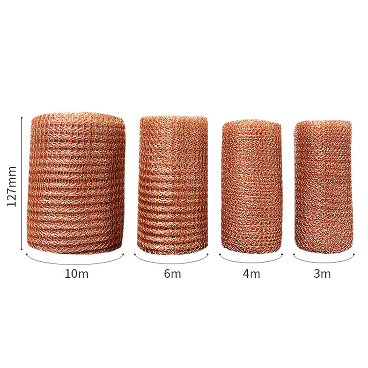 Knitted Copper Rodent Mesh With 100mm Width For Rodent Control