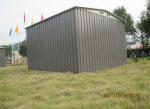 Brown Household Steel Storage Sheds Resisting High Temperature Rain Cover