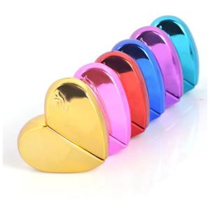 Wholesale Luxury 30ml Heart Shape Glass Perfume Spray Bottle With Painted Colors from china suppliers