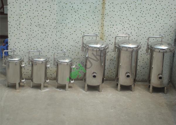 Stainless Steel Bag Filter Housing , Multi Bag Or Basket Type Ss Bag Filter