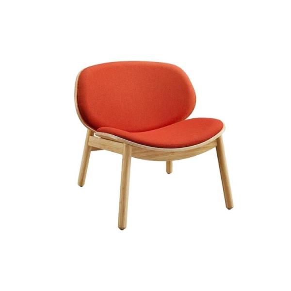 Comfortable Fabric Seat Wooden Chair for Hotel Restaurant Living Room Coffee