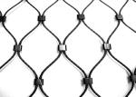 7x7 Black Oxide Wire Rope Interior Exterior Knotted SS Wire Rope Net 120x120mm