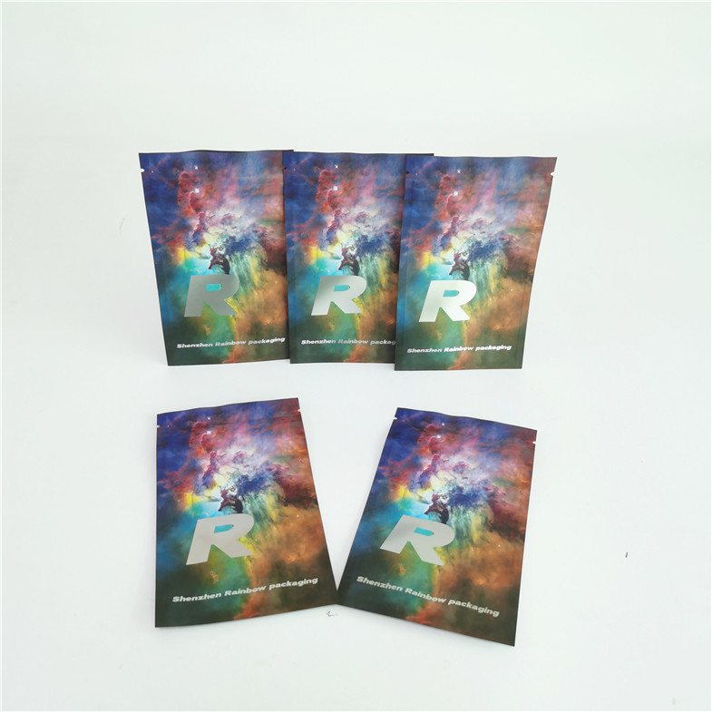 Smell Proof Flat Plastic Pouches Packaging Sachets For Pills Packaging