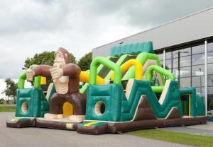 Wholesale 0.55mm PVC Party Castle Bounce House Inflatable Jungle Battle Bouncer from china suppliers