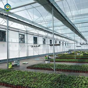 Wholesale Large Double Arch 4.5m Agriculture plastic Film Greenhouse Intelligent from china suppliers