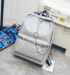 Factory wholesale fashion personality new backpack canvas stitching street trend
