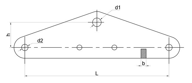 100kN Transmission Line Stringing Tools Insulator Strings Yoke Plate