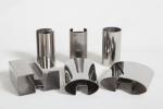 Stainless steel slotted tube for glass handrail