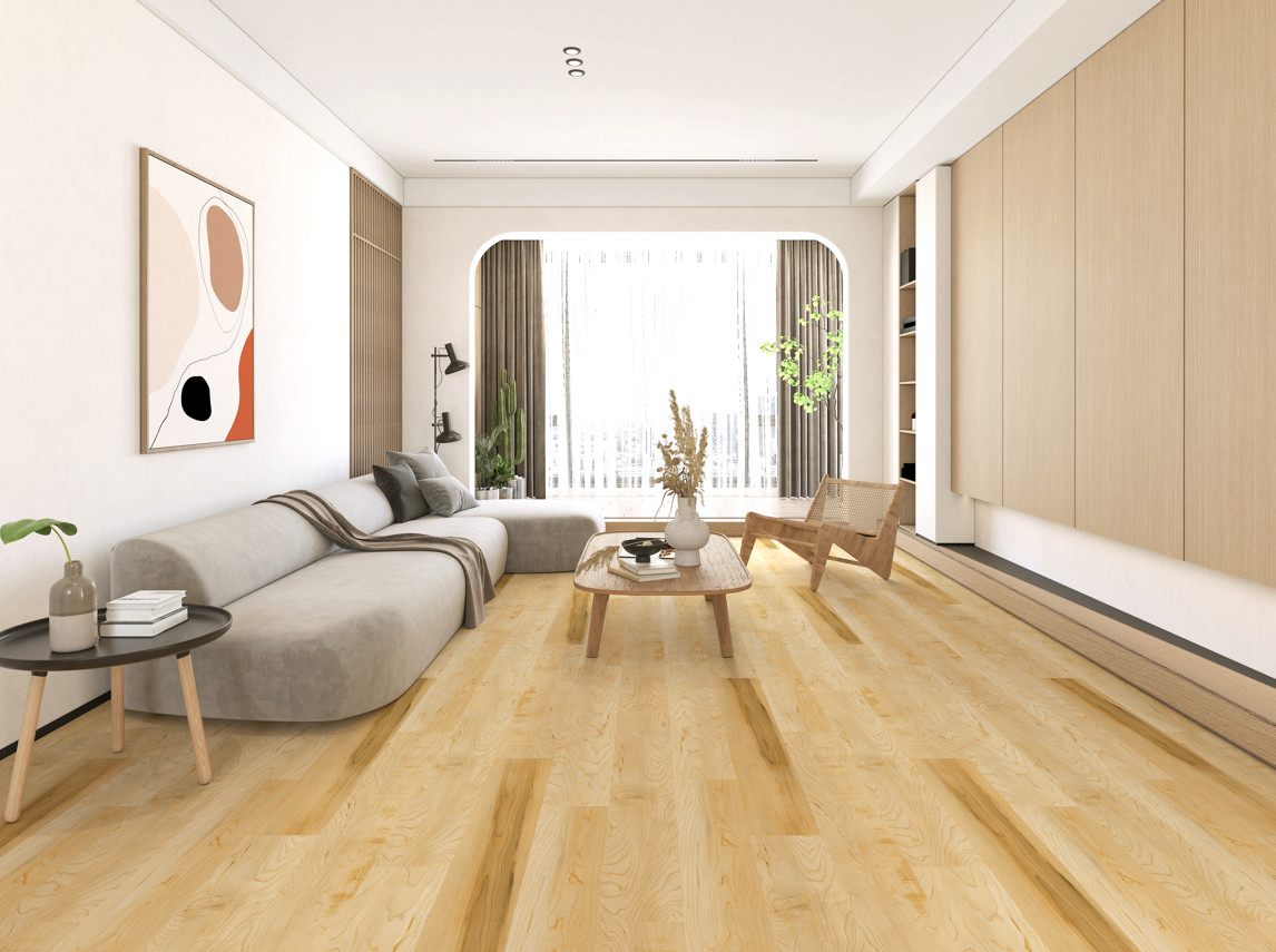 GKBM Greenpy FT-W29085-2 Click Waterproof Fireproof Ultra-thin Luxury Stone Polyvinyl Composite SPC Flooring