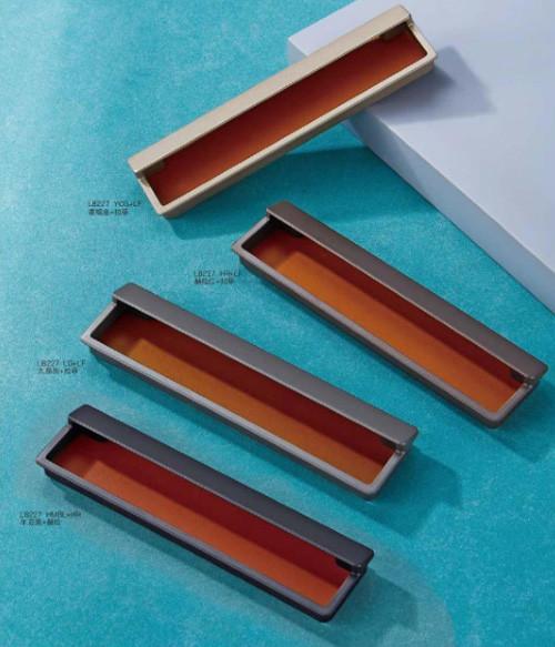 Colorful Leather Dresser Drawer Handles Black Purple Brown White Cabinet Pull