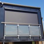 Aluminium Alloy Outdoor Patio Exterior Zip Track Blinds Fabric Rainproof And