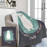 Fleece Microfiber Blanket Twin Size White Lightweight Throw Blanket Soft Cozy