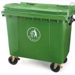 1100L big street standing outdoor wheeled plastic trash can