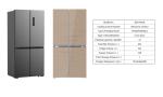 451L Large Side By Side Fridge And Freezer , Four Doors Double Sided Fridge