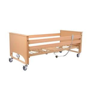 Wholesale Wooden Electric Hospital Bed 216*103 * 30-70 cm Size Ideal for Home Care Needs from china suppliers