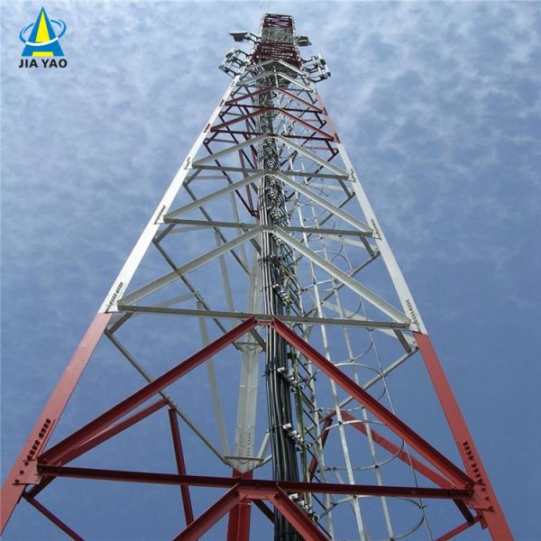 50m Microwave Antenna Self Supporting Tower Lattice Design 3 Legged Telecommunication Steel Tower