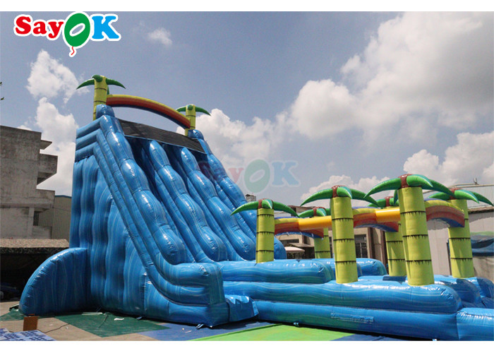 Inflatable Swimming Pool Slide Tropical Fiesta Breeze Commercial Inflatable Water Slide For Kids Adults
