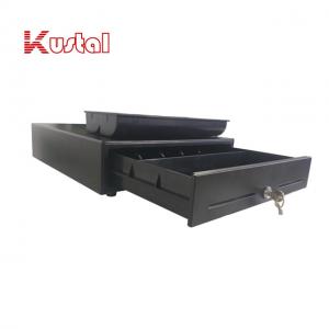 Wholesale 410mm 12V Metal Structure POS HIPS Plastic Economical Cash Drawer from china suppliers