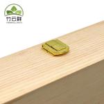 Simply Pine Wood Aromatherapy Oil Storage Box Mooncake Gift Box With Metal Hinge