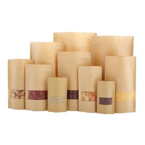 Wholesale Transparent Window 150gsm Food Paper Bags For Bread Packaging from china suppliers