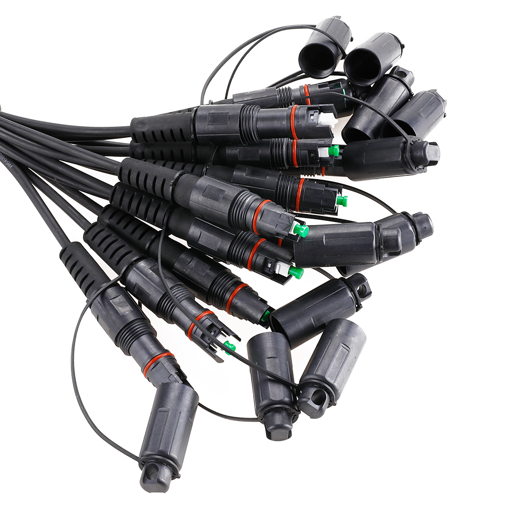Single Tube Singlemode FTTH Solution Cable OptiTap To SC APC Jumper Type