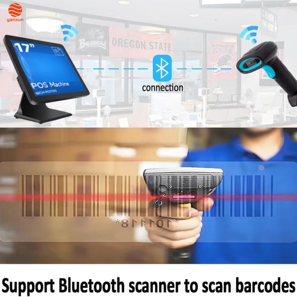 17 Inch Retail Cash Register Machine (POS System): Durable Build, Multiple Payment Ports & Receipt Printer Compatibility