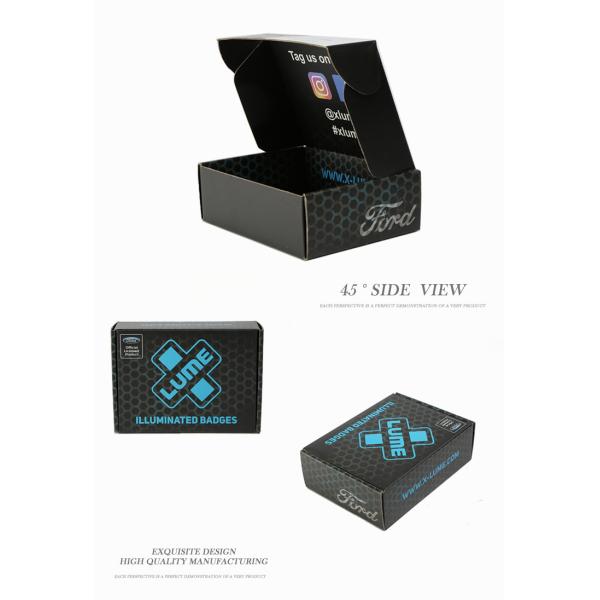 Black Color Custom Subscription Boxes Logo Printing for Retail Packaging