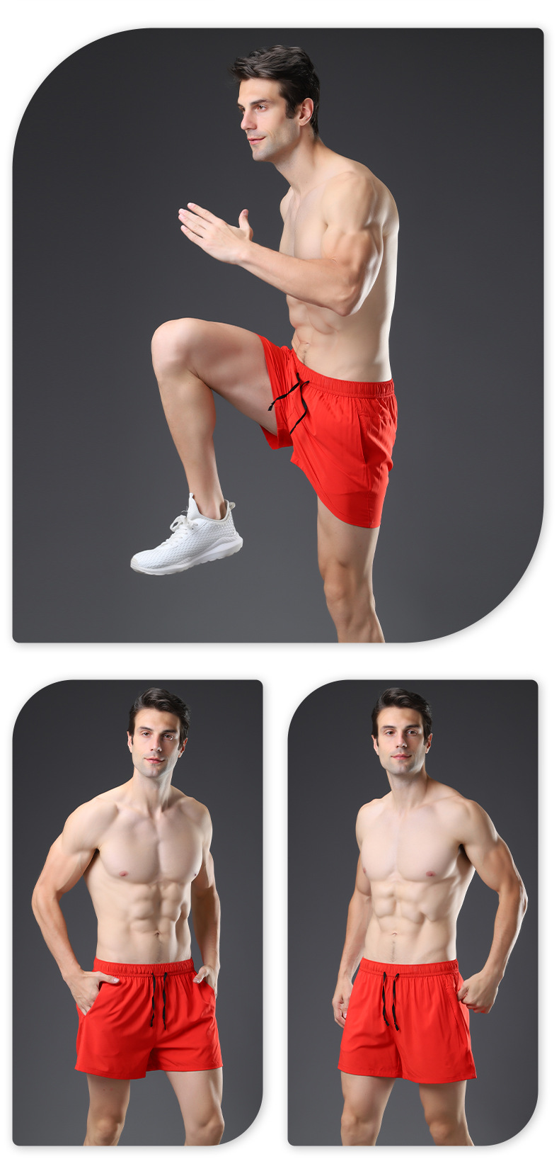 Spandex Casual Plus Size Men Shorts Summer Jogging Training Sports Wear