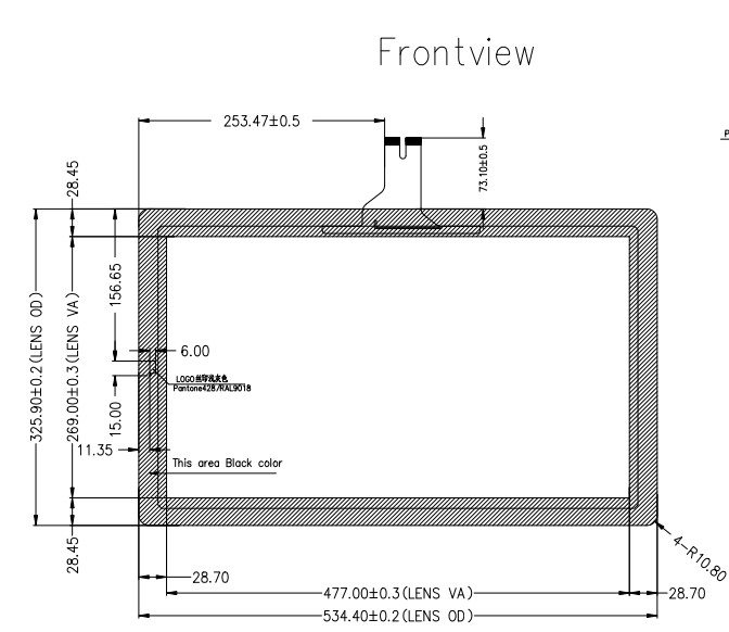 PCT 21.5 inch Projected Capacitive Touch Screen , Capacitive Touchscreen