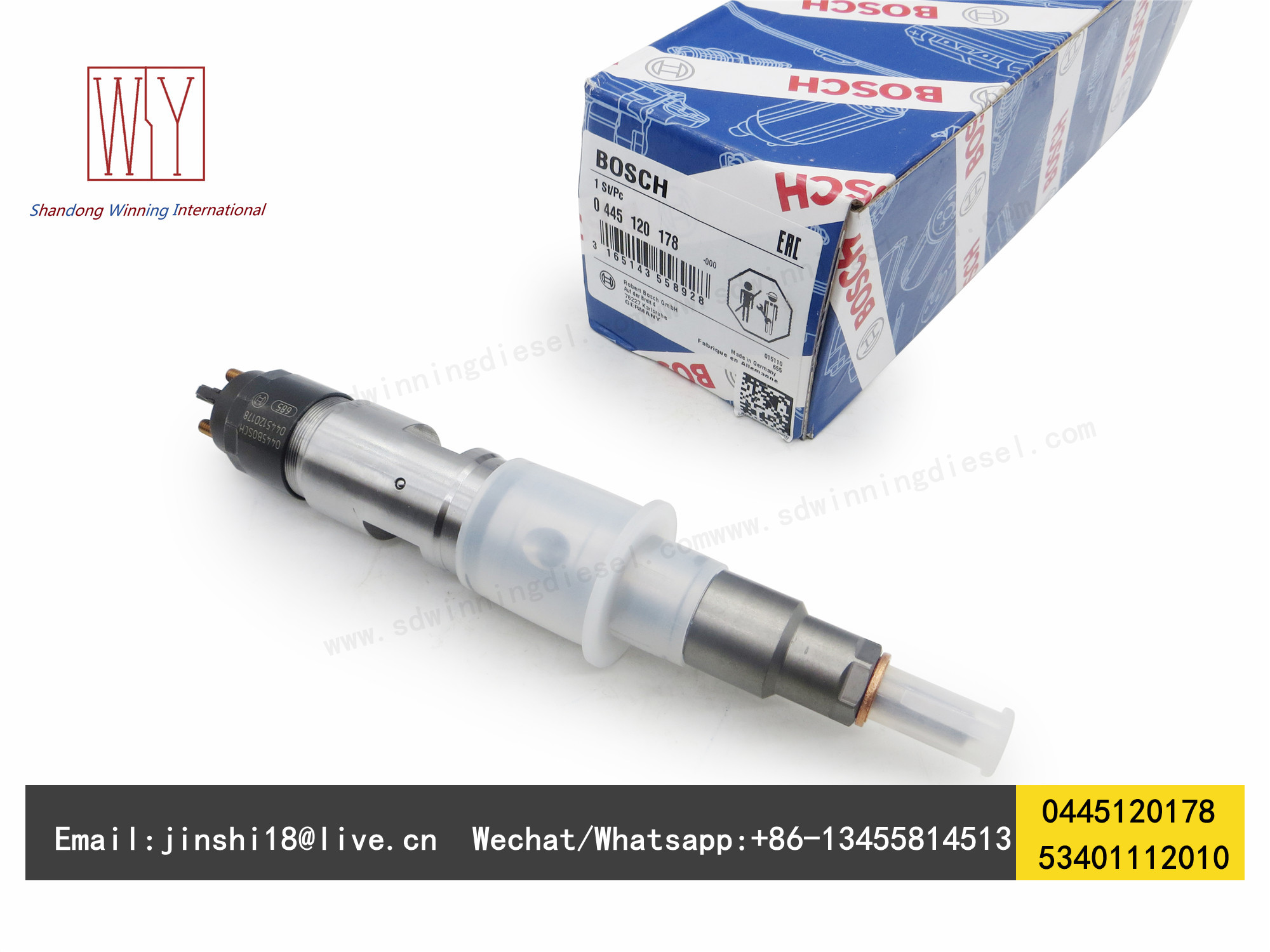 HIGH QUALITY DIESEL FUEL INJECTOR 0445120178, 53401112010, 0 445 120 178, 0445 120 178, 0445120 178, 0445120178
