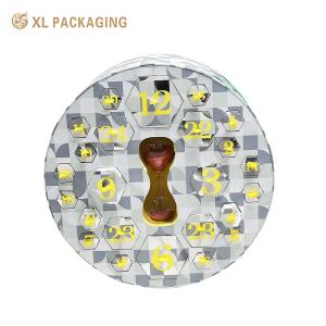 Wholesale Customized Round 25 Advent Calendar Packaging Box For Gift Cosmetic Craft Cartoon Toy from china suppliers