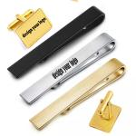 Custom Bow Tie Clips Gold Plated Alloy Antique Personalised Tie Bar