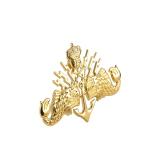 Lapel Clip Custom Metal Badge 50*35mm Military Pin Badges