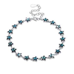 Wholesale 21.7cm 0.22oz Sterling Silver Slider Bracelets Fiance Silver Crystal Bracelet ODM from china suppliers