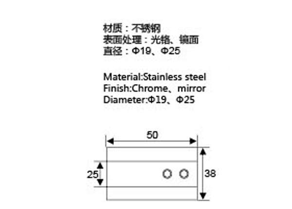Door Patch Shower Glass Fittings Wear Protection Toughened Glass Fitting