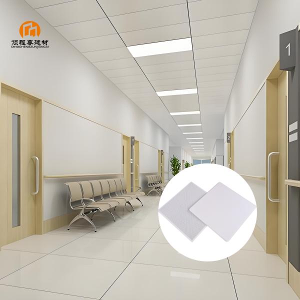 Fire-resistant Hospital Decoration 600 x 600 mm Aluminum Panels Clip In Ceiling