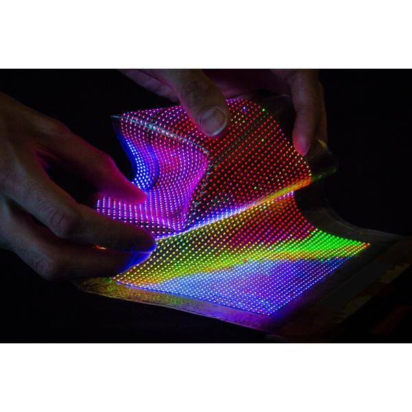 Anti Static Electricity Flexible LED Display Soft Rubber Modules Easy Front Maintenance Screen